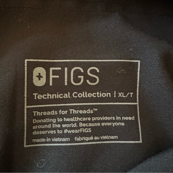 Figs Tansen Jogger Scrub Pants Technical Support Black Size XL/T PO 2786 - Picture 10 of 14
